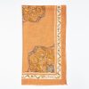 Hot E.Marinella Orange Wool Stole With Medallion Pattern