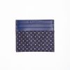 Wholesale E.Marinella Dark Blu Silk And Leather Credit Card Holder 5 Compartments