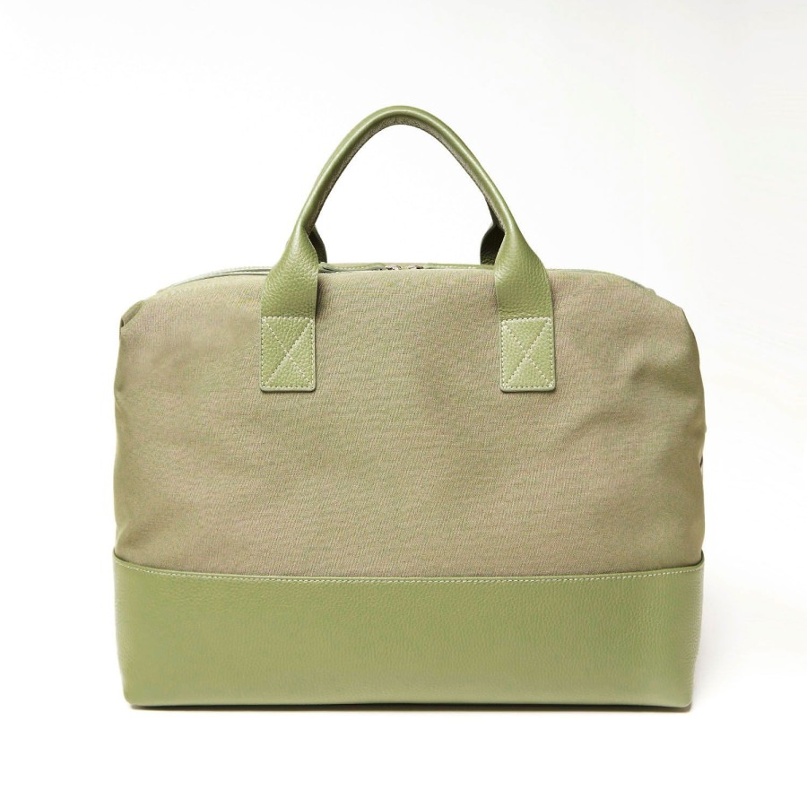 New E.Marinella Light Green Travel Bag