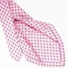 Wholesale E.Marinella Pink 5 Fold Sartorial Silk Tie - Small Flower Pattern