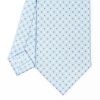 Best E.Marinella Light Blue Sartorial Classic Silk Tie - Small Flower Designs