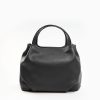 Wholesale E.Marinella Dark Grey Textured Leather Soft Bag