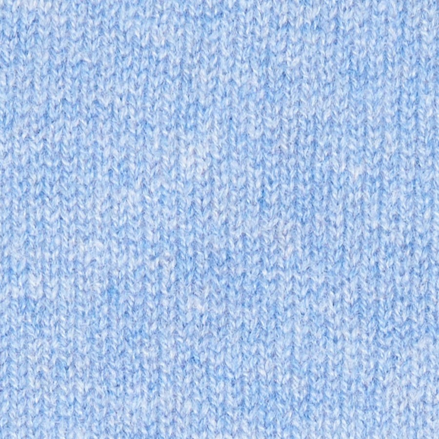 Clearance E.Marinella Light Blue And White Two-Tone Solid Cashmere Neck Warmer