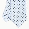 Clearance E.Marinella Light Blue Sartorial Classic Silk Tie - Small Flower Pattern