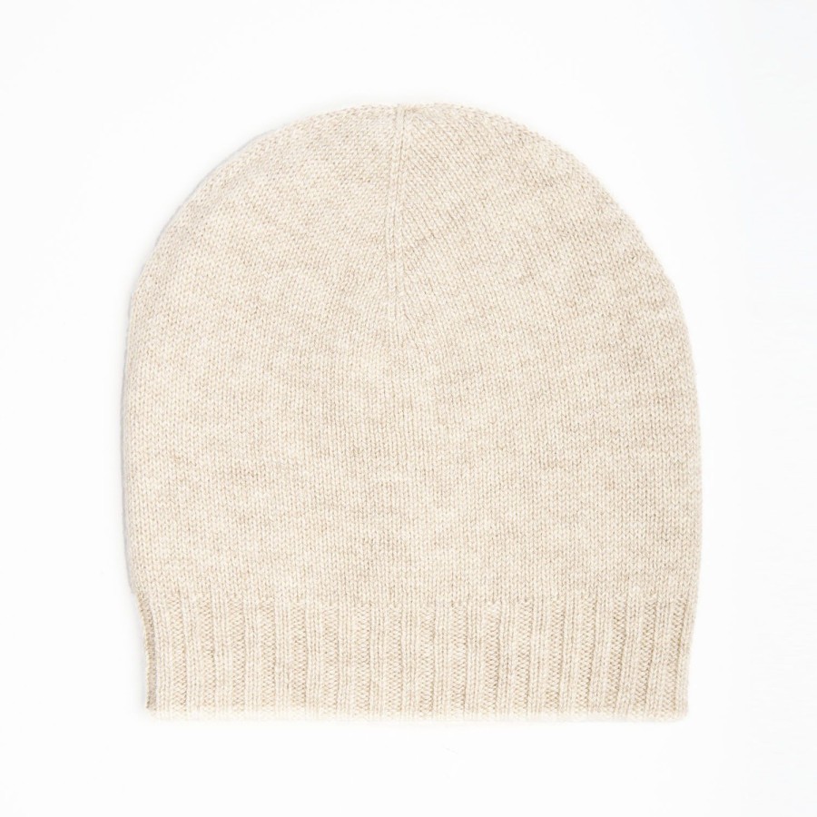 Hot E.Marinella Beige And White Bicolor Cashmere Beanie