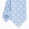 Hot E.Marinella Light Blue Sartorial Cotton And Silk Tie Large Flower Pattern