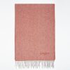 Hot E.Marinella Red Cashmere Fringed Scarf