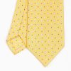 Online E.Marinella Yellow Sartorial Classic Silk Tie - Small Flower Pattern