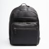 Online E.Marinella Black Leather Back Pack