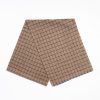 Online E.Marinella Light Brown Cashmere Small-Check Scarf