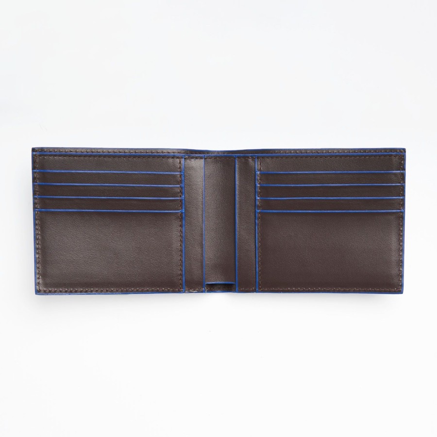 Clearance E.Marinella Dark Brown Leather Horizontal Wallet