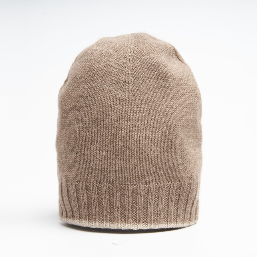 Best E.Marinella Camel And White Bicolor Cashmere Beanie