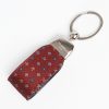 Online E.Marinella Burgundy Keyfob In Silk And Leather