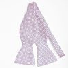 Wholesale E.Marinella Pink Silk Bowtie To Self-Tie - Small Geometric Pattern