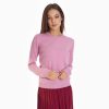 Best E.Marinella Pink Wool And Cashmere Crewneck