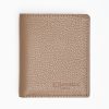 New E.Marinella Light Brown Hammered Leather Small Wallet