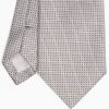 Wholesale E.Marinella Light Grey Ceremonial Jacquard Silk Tie