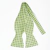 Best E.Marinella Light Green Silk Bowtie To Self-Tie - Small Flower Pattern