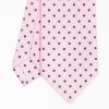 Clearance E.Marinella Pink Sartorial Classic Silk Tie - Small Flower Pattern