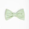 Best E.Marinella Light Green Pre-Knotted Silk Bowtie - Small Geometric Pattern