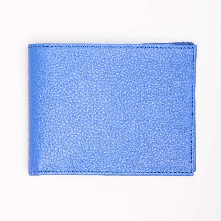 Hot E.Marinella Bluette Hammered Leather Horizontal Wallet