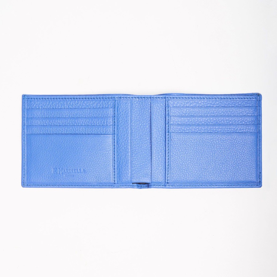 Hot E.Marinella Bluette Hammered Leather Horizontal Wallet