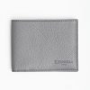 Wholesale E.Marinella Dark Grey Hammered Leather Horizontal Wallet