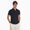 Best E.Marinella Dark Blue Jersey Short Sleeve Polo Shirt