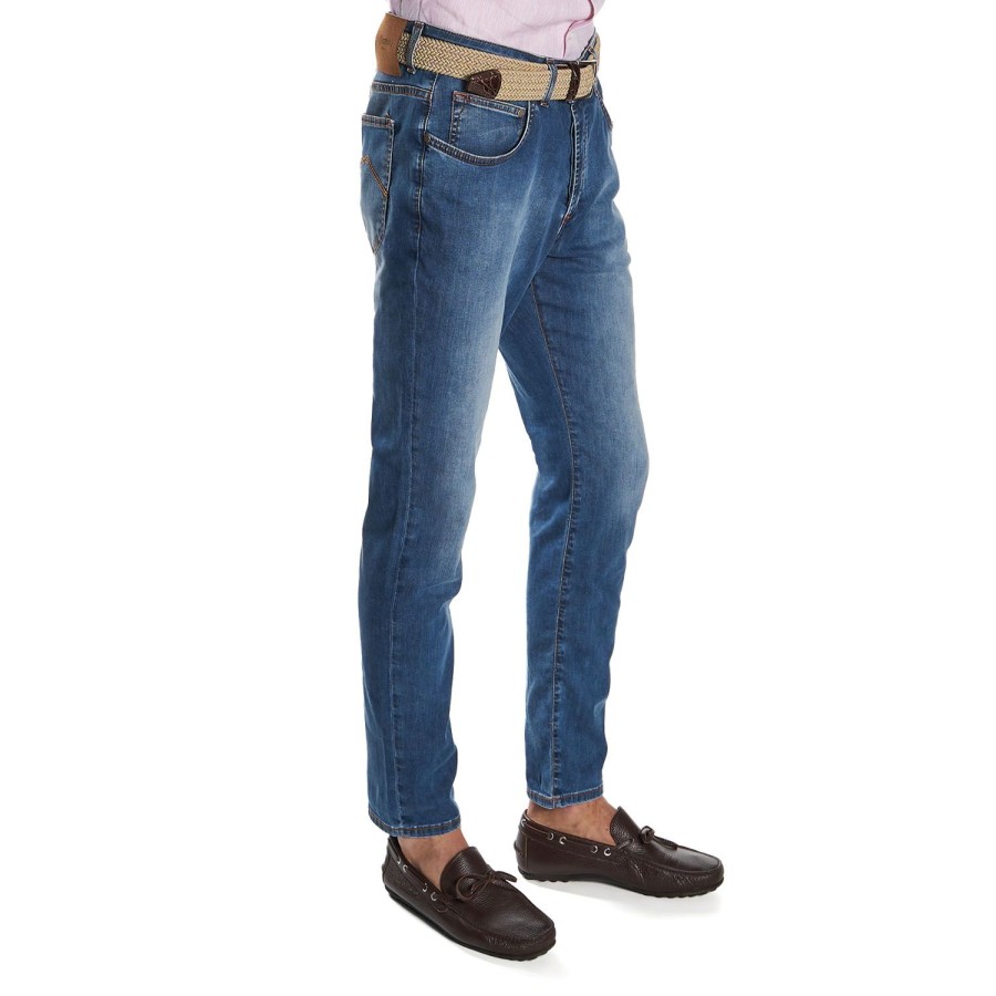 New E.Marinella 5 Pockets Jeans With Buttons