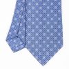 Wholesale E.Marinella Powder Blue Sartorial Classic Silk Tie - Small Flower Pattern