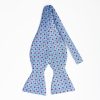 Best E.Marinella Light Blue Silk Bowtie To Self-Tie Small Flower Pattern