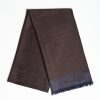 Online E.Marinella Dark Brown And Blue Wool And Silk Vesuvius Scarf