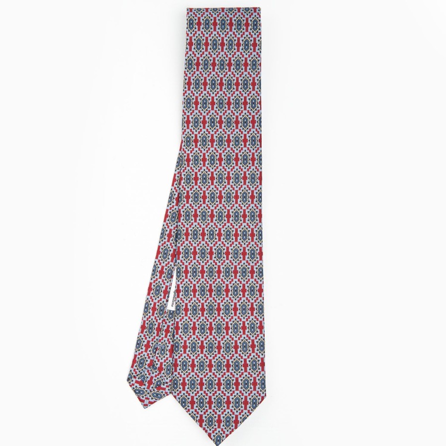 New E.Marinella Burgundy Archivio Collection Silk Tie 1986-03