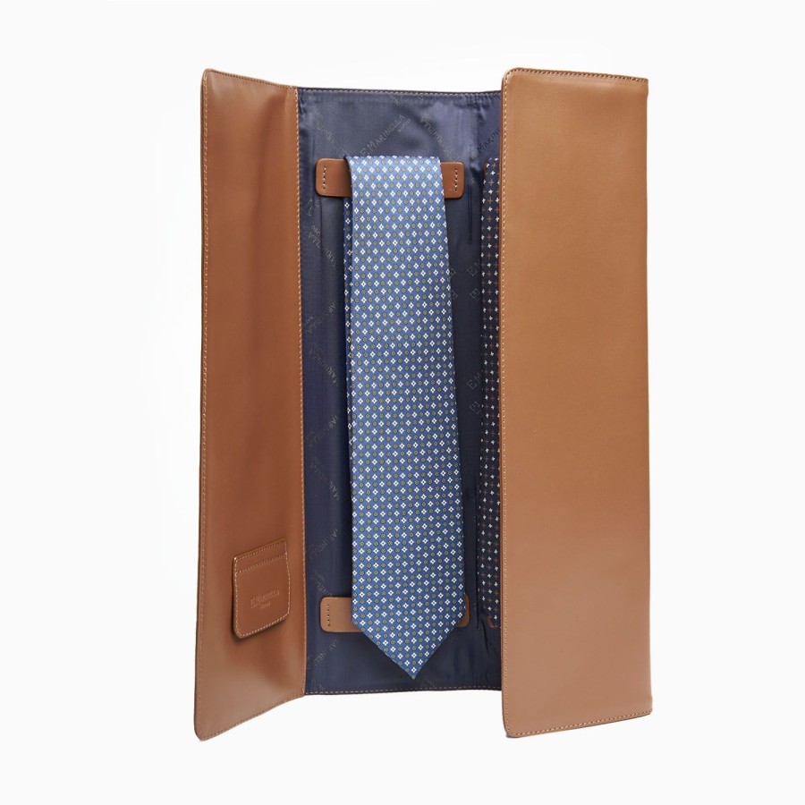 Clearance E.Marinella Travel Tie Holder In Leather