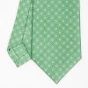 New E.Marinella Green Sartorial Classic Silk Tie - Small Flower Pattern