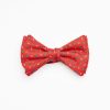 Online E.Marinella Red Pre-Knotted Silk Bowtie- Small Flower Pattern