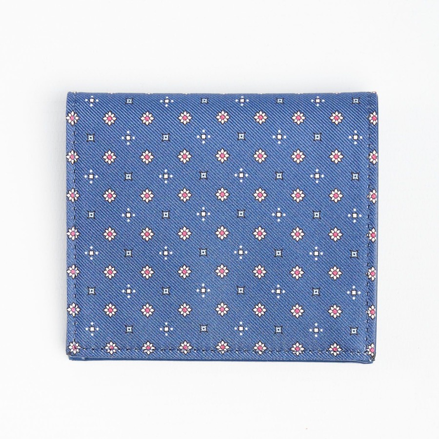 Hot E.Marinella Powder Blue Small Wallet In Silk And Leather