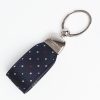 Online E.Marinella Dark Blue Keyfob In Silk And Leather