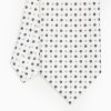 Hot E.Marinella White Sartorial Classic Silk Tie - Small Flower Pattern