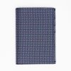 New E.Marinella Dark Blue Vertical Wallet In Silk And Leather