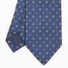 Clearance E.Marinella Blue Sartorial Jacquard Silk Tie - Small Flower Designs