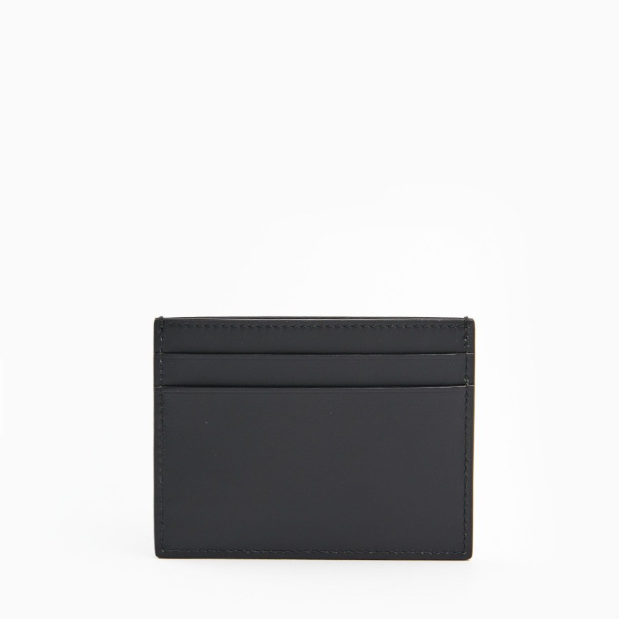 Online E.Marinella Black Small Credit Card Holder In Soft Leather