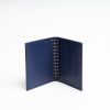 Clearance E.Marinella Dark Blue Silk And Leather Folding Card Holder - 10 Compartments