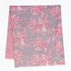 Hot E.Marinella Grey And Pink Wool And Silk Scarf