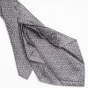 New E.Marinella Dark Grey 9 Fold Sartorial Silk Tie - Small Geometric Pattern