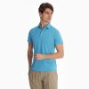 Wholesale E.Marinella Light Blue Jersey Short Sleeve Polo Shirt