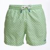 Hot E.Marinella Light Green Swim Short - Small Flower Pattern