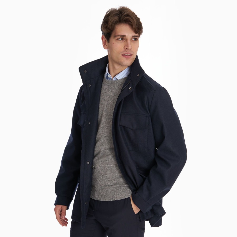 Best E.Marinella Blue Field Jacket