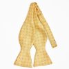 Hot E.Marinella Yellow Silk Bowtie To Self-Tie - Small Flower Pattern