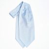 Online E.Marinella Light Blue Silk Ascot Tie - Flower Pattern